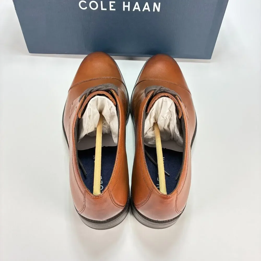 Cole Haan Modern Essentials British Tan Oxford Dress Shoes C34138 Mens Size 9.5M